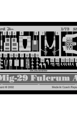 Nieuw Mikoyan MiG-29 Fulcrum A (toebehoren voor modelbouwsets van Italeri) This Zoom set is a simplified version of the standard sets