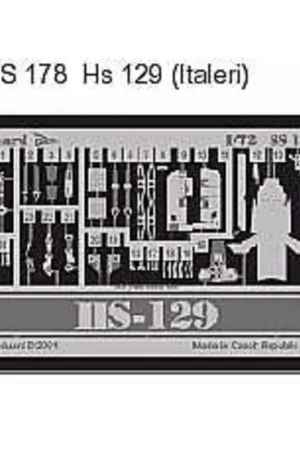 Exclusieve Aanbieding Henschel Hs 129 (toebehoren voor modelbouwsets van Italeri) This Zoom set is a simplified version of the standard sets and only