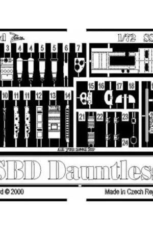 Hete Deal Douglas SBD Dauntless (toebehoren voor modelbouwsets van Hasegawa) This Zoom set is a simplified version of the standard sets an
