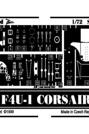 Nieuw Vought F4U-1 Corsair (toebehoren voor modelbouwsets van Academy) This Zoom set is a simplified version of the standard sets and