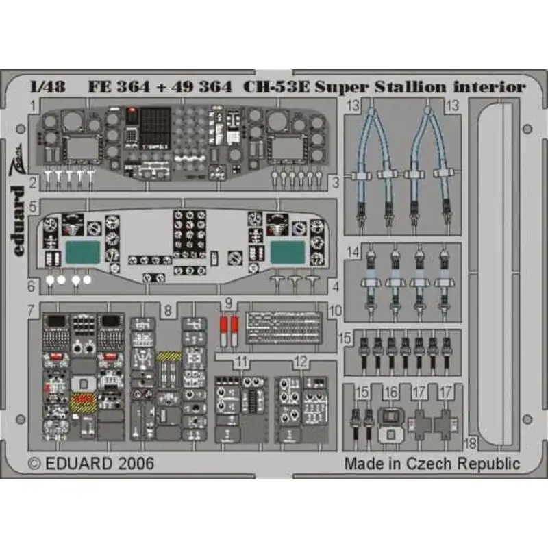 Sikorsky CH-53E interior PRE-PAINTED IN COLOUR! (toebehoren voor modelbouwsets van Academy and MRC) This Zoom set is a simplifie Koop Vandaag