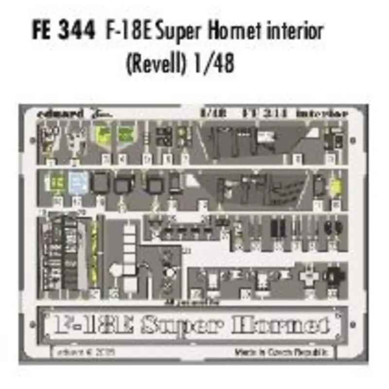 Meest Verkocht McDonnell Douglas F/A-18E Super Hornet interior PRE-PAINTED IN COLOUR! (toebehoren voor modelbouwsets van Revell) This Zoom set