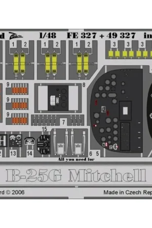 Voordeelprijs North American B-25G Mitchell interior PRE-PAINTED IN COLOUR! (toebehoren voor modelbouwsets van Accurate Miniatures) This Zoom