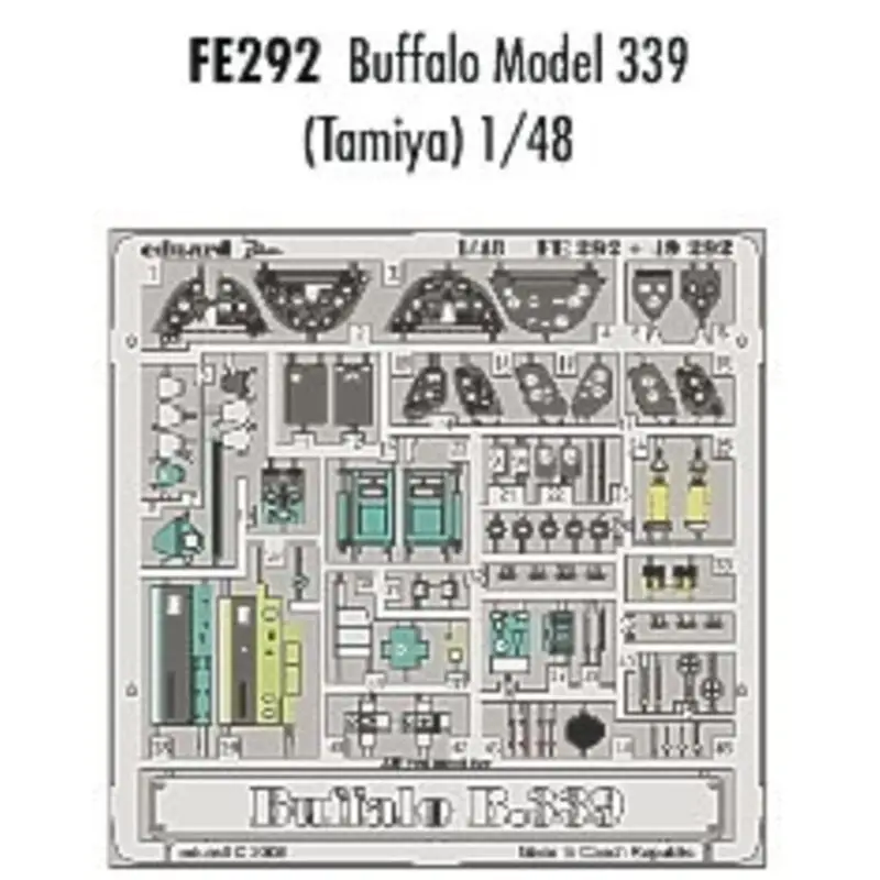 Brewster Buffalo 339 PRE-PAINTED IN COLOUR! (toebehoren voor modelbouwsets van Tamiya) This Zoom set is a simplified version of Lage Kosten
