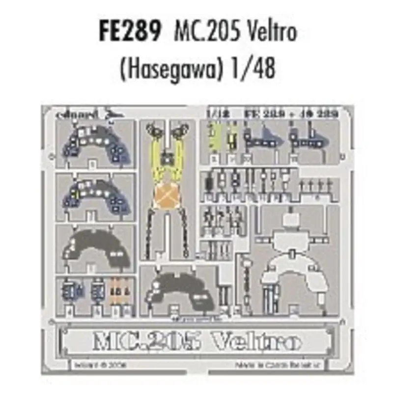 Aanbieding Macchi C.205 Veltro PRE-PAINTED IN COLOUR! (toebehoren voor modelbouwsets van Hasegawa) This Zoom set is a simplified version of