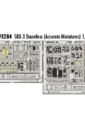 Flitsaanbieding Douglas SBD-3 Dauntless PRE-PAINTED IN COLOUR! (toebehoren voor modelbouwsets van Accurate Miniatures) This Zoom set is a simpli