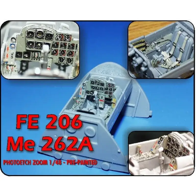 Messerschmitt Me 262 PRE-PAINTED IN COLOUR! (toebehoren voor modelbouwsets van Tamiya) This Zoom set is a simplified version of Hoge Kwaliteit