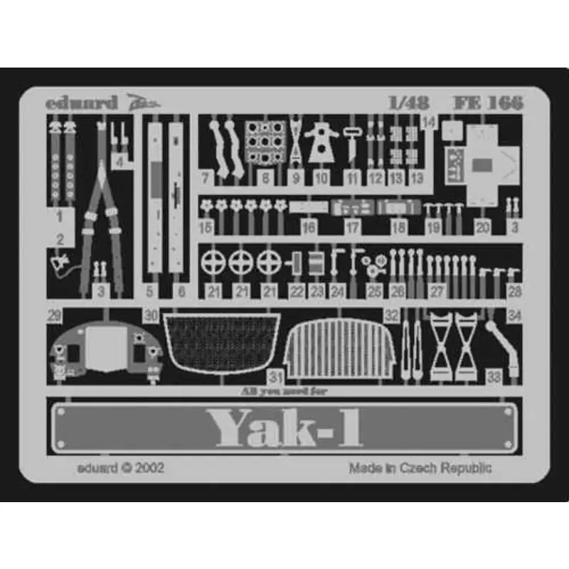 Voordeelprijs Yakovlev Yak-1 (toebehoren voor modelbouwsets van Accurate Miniatures) This Zoom set is a simplified version of the standard set