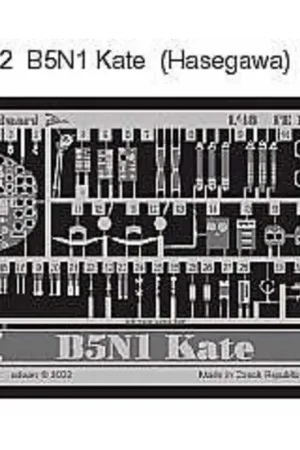 Nakajima B5N1 Kate (toebehoren voor modelbouwsets van Hasegawa) This Zoom set is a simplified version of the standard sets and o Gratis Retour