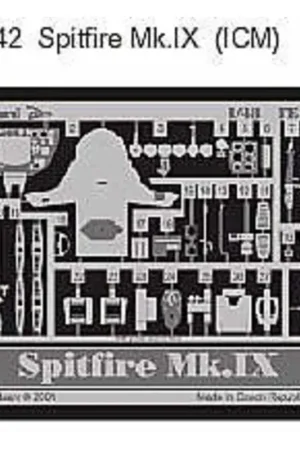 Flitsaanbieding Supermarine Spitfire Mk.IX (toebehoren voor modelbouwsets van ICM) This Zoom set is a simplified version of the standard sets an