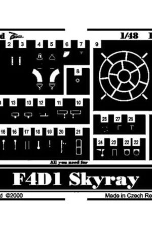 Douglas F4D Skyray (toebehoren voor modelbouwsets van Tamiya) This Zoom set is a simplified version of the standard sets and onl Favoriet