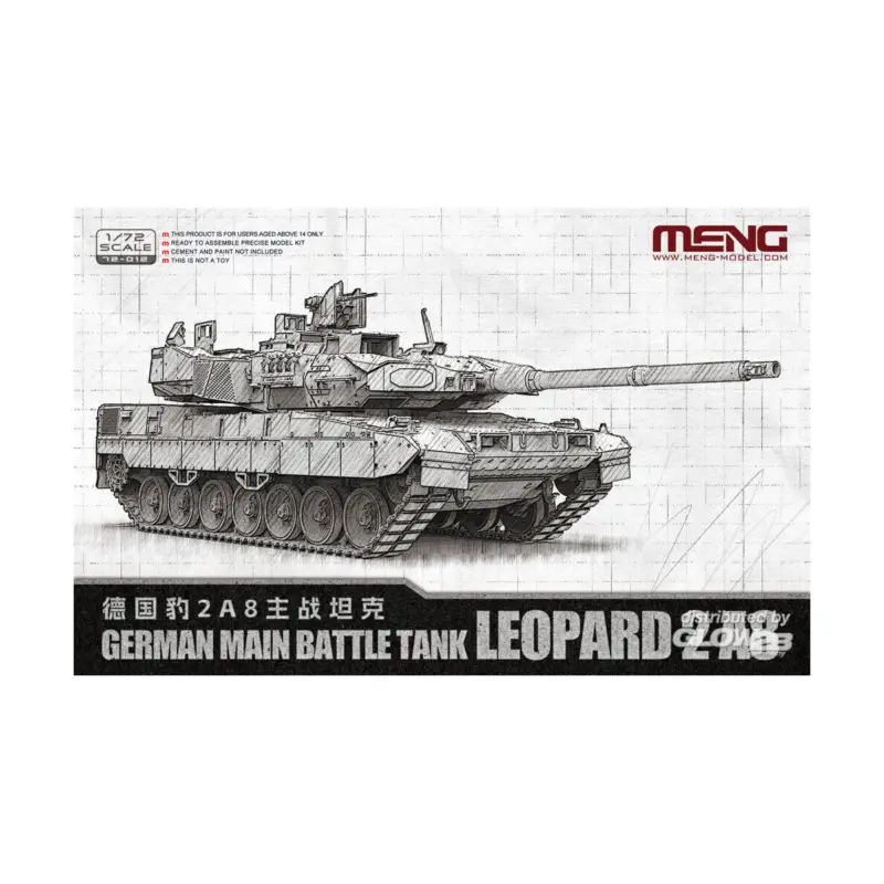 German Main Battle Tank Leopard 2 A8 Schaalmodel Meest Verkocht