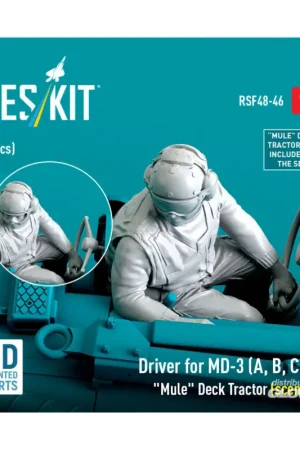Driver for MD-3 (A, B, C, T) Mule Deck Tractor (scene 1) (1 pcs) (3D Printed) Betaalbaar