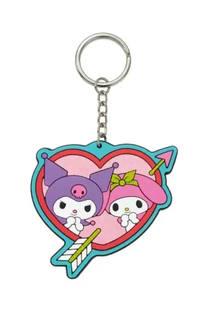 Sanrio Kuromi & My Melody rubber keychain 6 cm Merkproduct