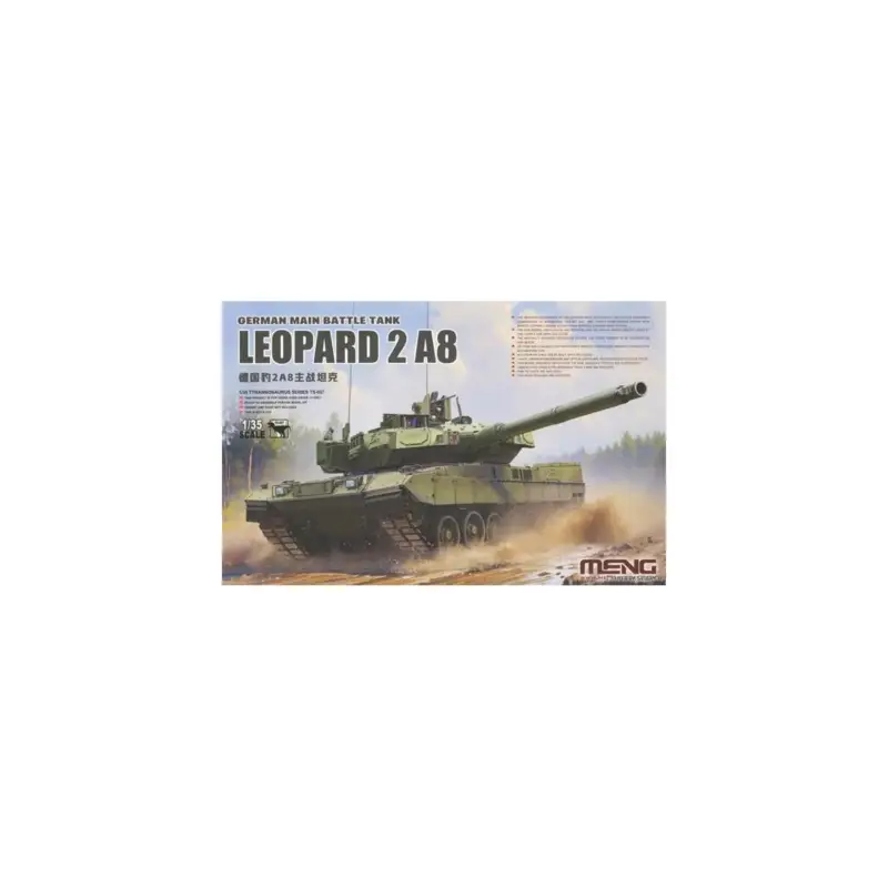 Express Levering German Main Battle Tank Leopard 2 A8 Demonstrator Schaalmodel