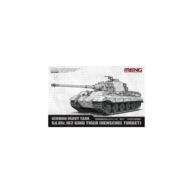 German Heavy Tank Sd.Kfz.182 King Tiger (Henschel) Schaalmodel Uitverkoop