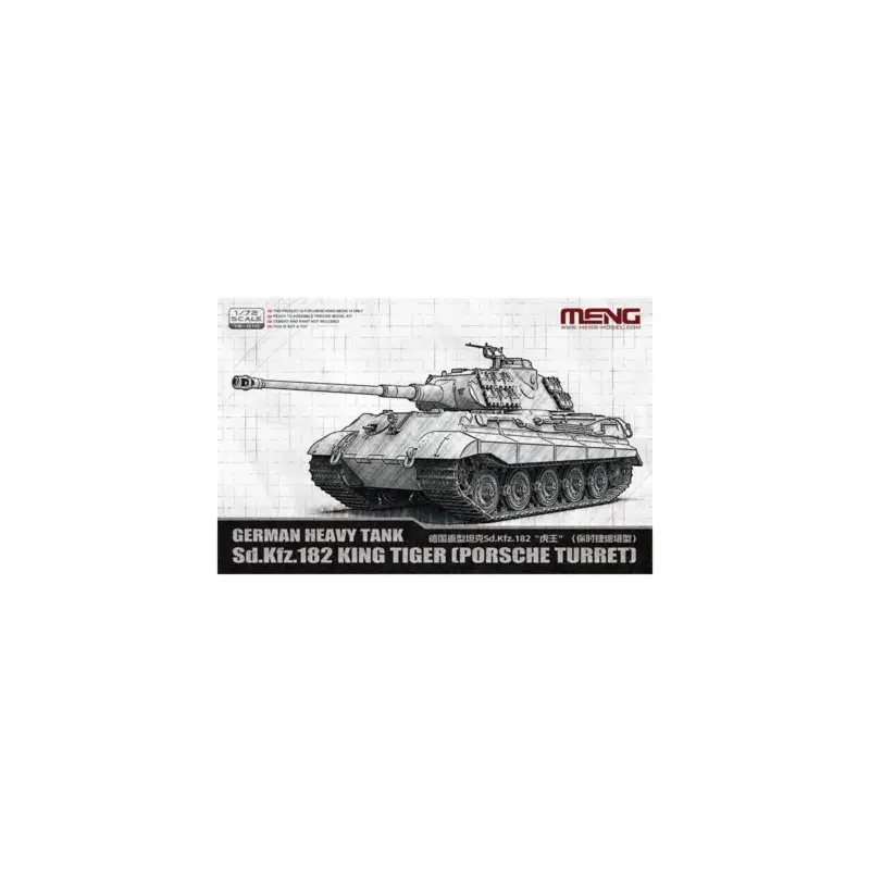 German Heavy Tank Sd.Kfz. 182 King Tiger (Porsche) Schaalmodel Gereduceerde Prijs