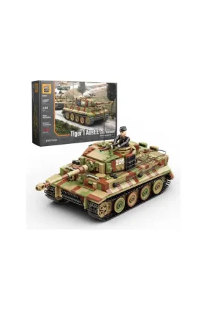 Tiger 1 Ausf. E Panzer Späte Version Tarn-Version Schaalmodel Superprijs