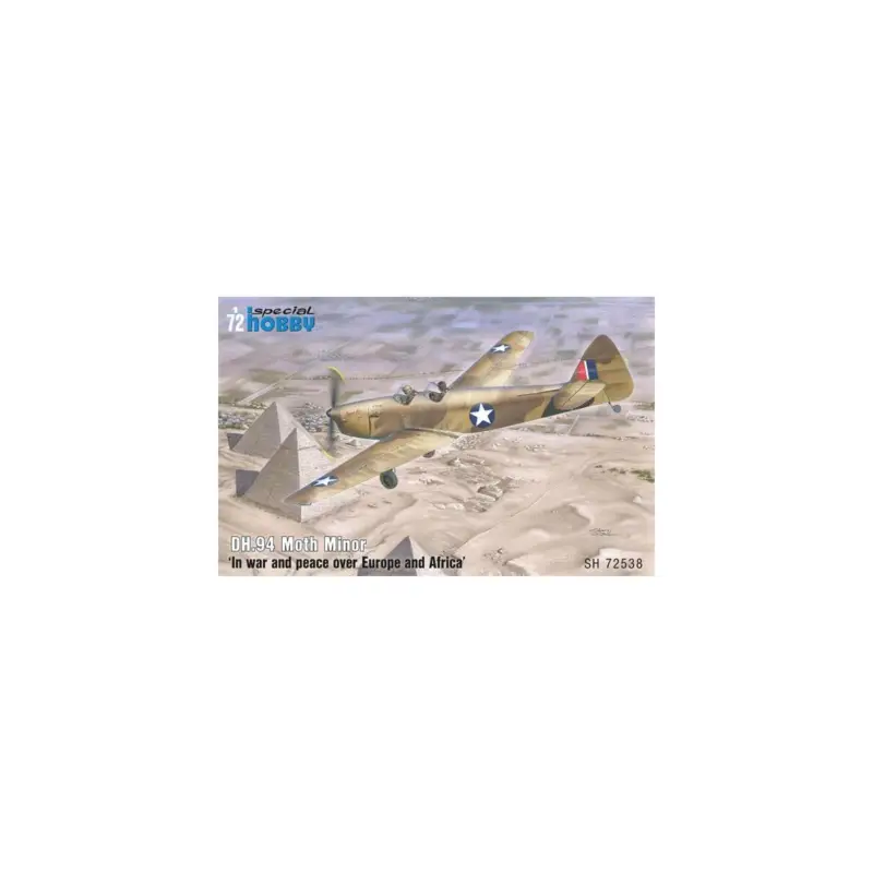 DH.94 Moth Minor War + peace over Europe + Africa Schaalmodel Gecertificeerd