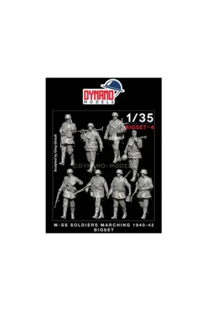 Veilige Betaling W-SS Soldiers marching 1940-42 Big Set Figuren