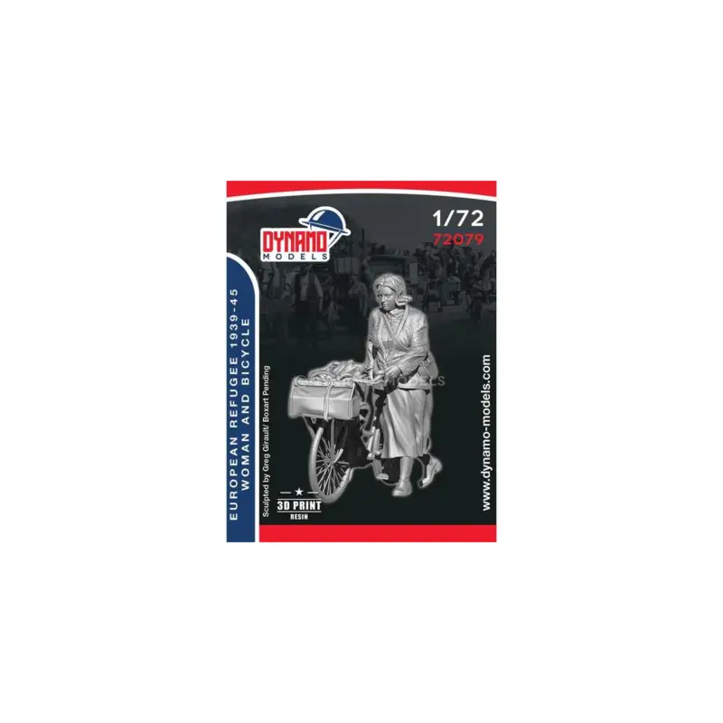 Civilian – Refugee Woman and Bicycle Figuren Dagaanbieding