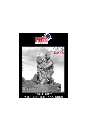 Tijdelijk Beschikbaar "Bail out" WWII British Tank Crew Figuren