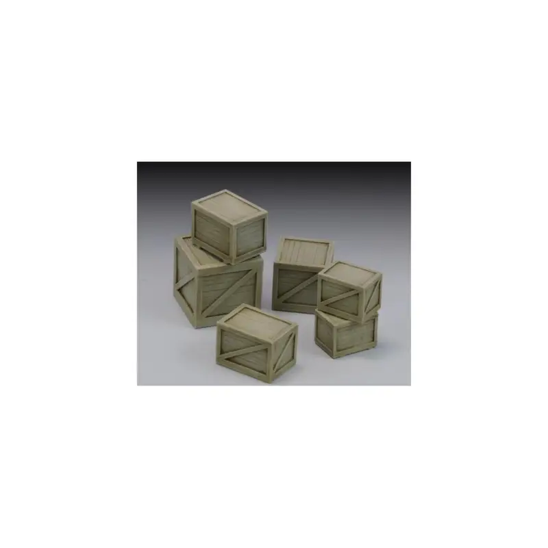 Wooden Cargo Crates Assorted Set 1:35 Korting