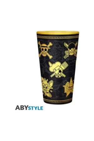 Premium ONE PIECE - Gold Skulls - XXL Premium Glass 400ml