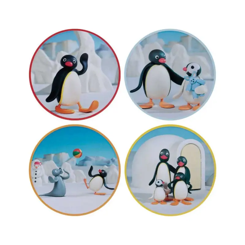 Aanbieding Pingu pack of 4 coasters