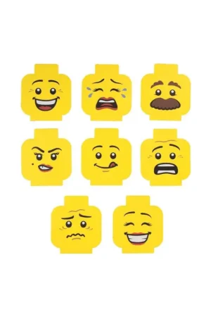 Alleen Vandaag Lego pack of 8 coasters and cards