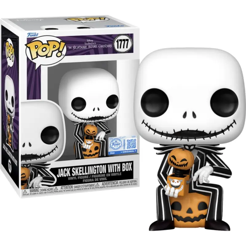 Gereduceerde Prijs The Nightmare Before Christmas - POP Disney - Jack with box Pop figur