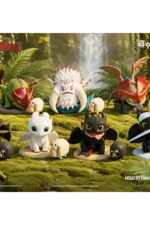 DRAGON - Set of 6 Figures 8.9cm Figuurtje Alleen Vandaag