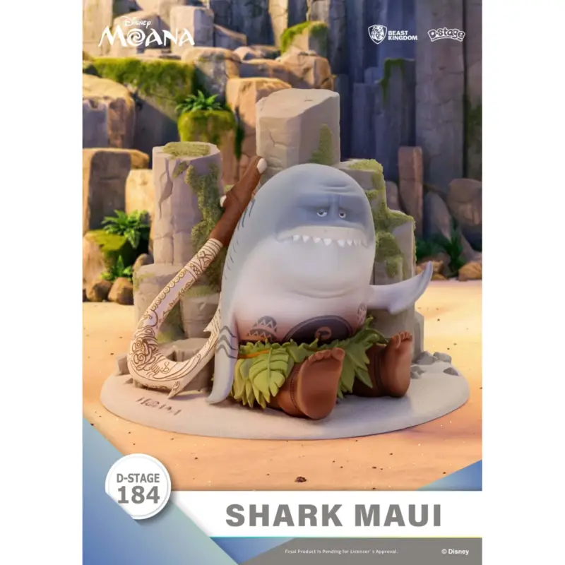 Uitverkoop Moana - Maui the Shark - D-Stage Diorama 10.5cm Figuurtje