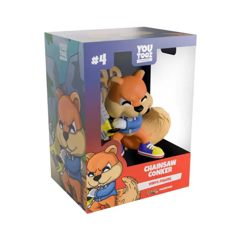 Actieprijs Conker's Bad Fur Day Vinyl Figure Chainsaw Conker 8 cm Figuurtje