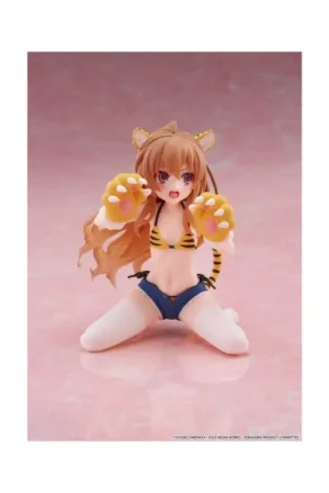Toradora! PVC Figure Desktop Cute Taiga Aisaka (Tiger Costume Swimwear Ver.) 13 cm Figuurtje Laatste Versie