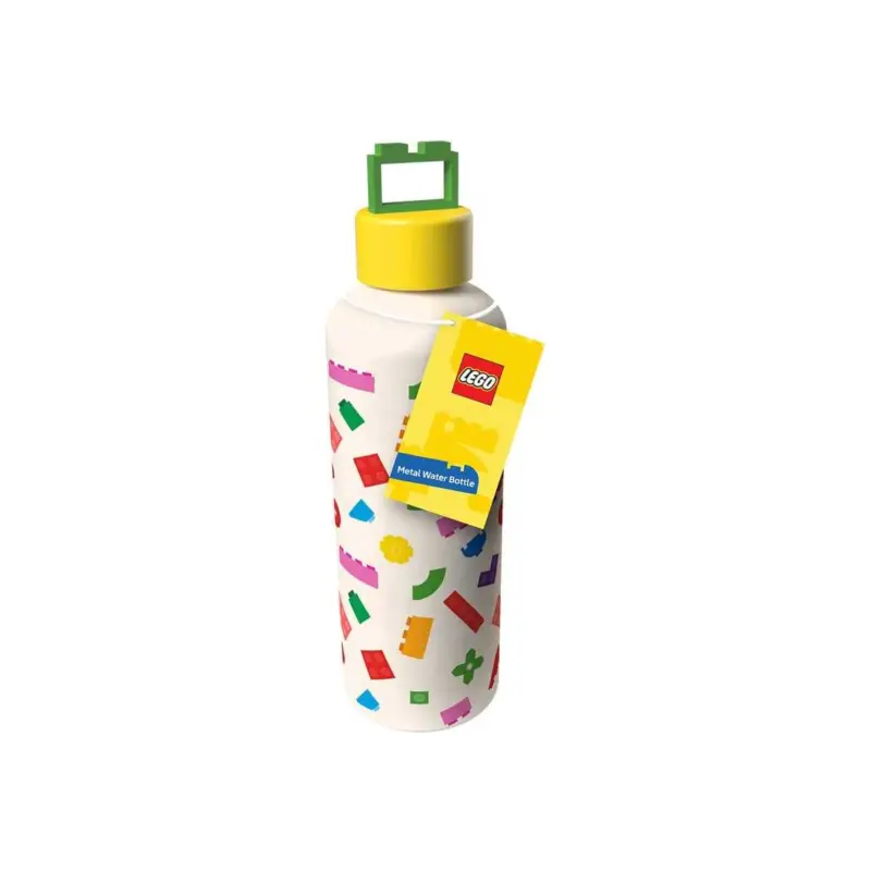 Lego metal water bottle with contoured lid Lage Prijs