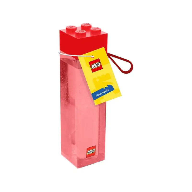 Dagaanbieding Lego plastic water bottle, red brick