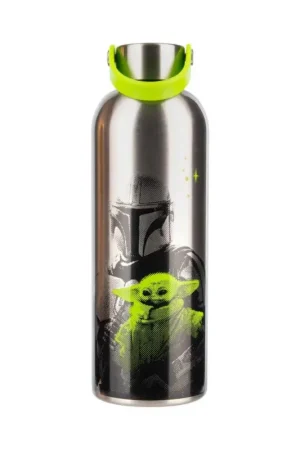 Premium The Mandalorian metal water bottle Mandalorian & Grogu
