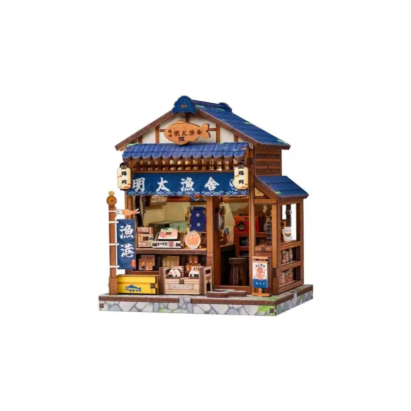 Book Nook Model Kit Miniature House Fukuoka Mentaiko Kitchen 11 x 9 cm Meest Verkocht
