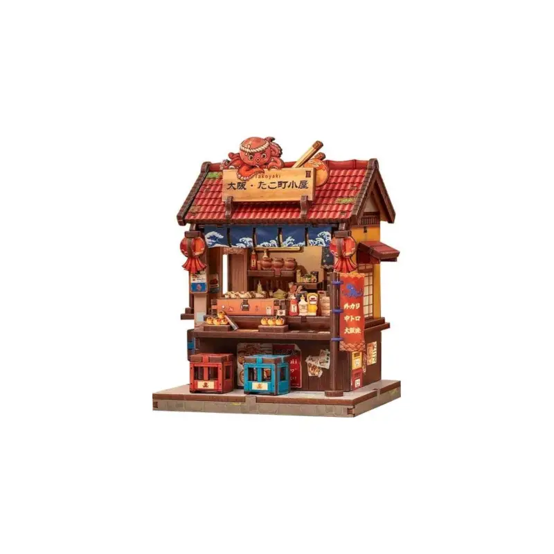 Book Nook Model Kit Miniature House Osaka Takoyaki 12 x 9 cm Fabrieksprijs