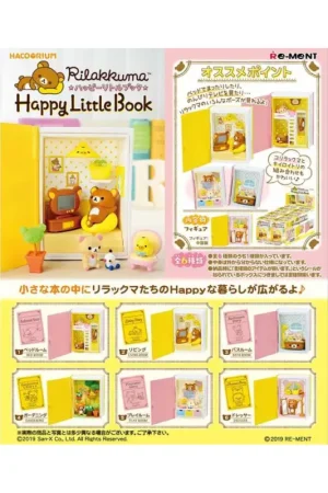 Tijdelijk Beschikbaar Rilakkuma Figures mini Happy Little Book Blind Box Display (6)