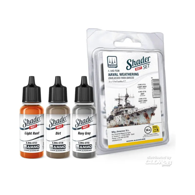 Matt SHADER Set Naval Weathering Acrylverf Beste Prijs