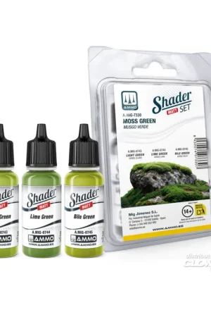 Alleen Vandaag Matt Shader Set Moss Green Acrylverf
