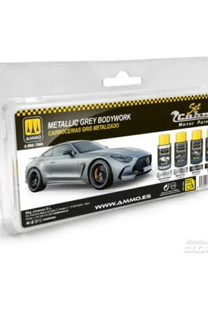 Weekendaanbieding Cobra Motor Metallic Gray Bodyworks Set Acrylverf