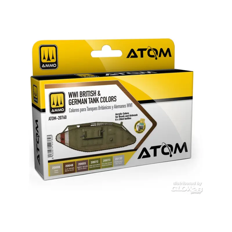 Must-Have ATOM WWI British & German Colors Set Acrylverf
