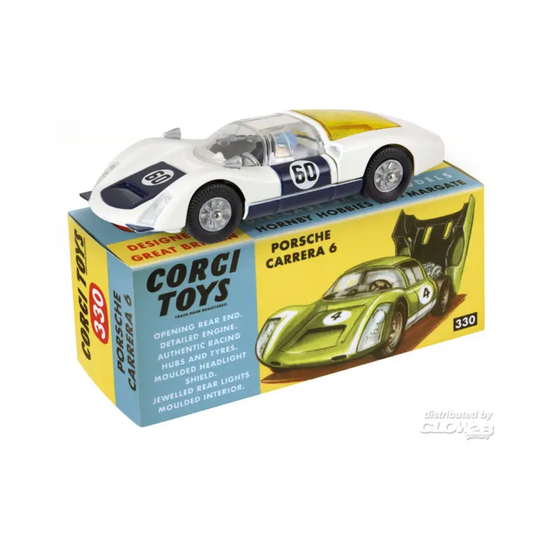 Retro Porsche Carrera 6 No 330 Miniatuur Finale Uitverkoop