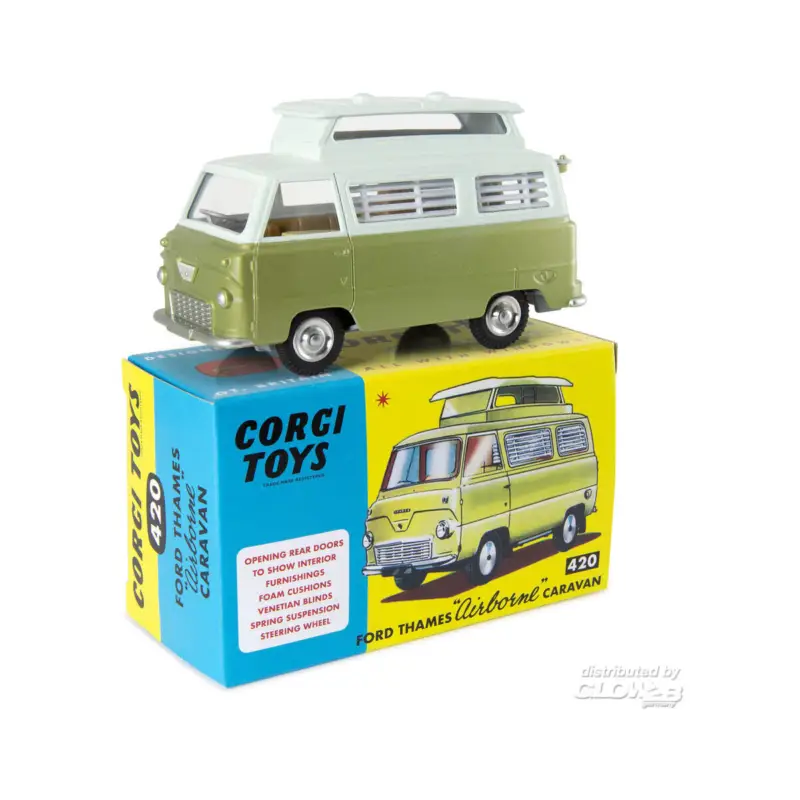 420 Ford Thames Airborne Caravan Miniatuur Alleen Vandaag