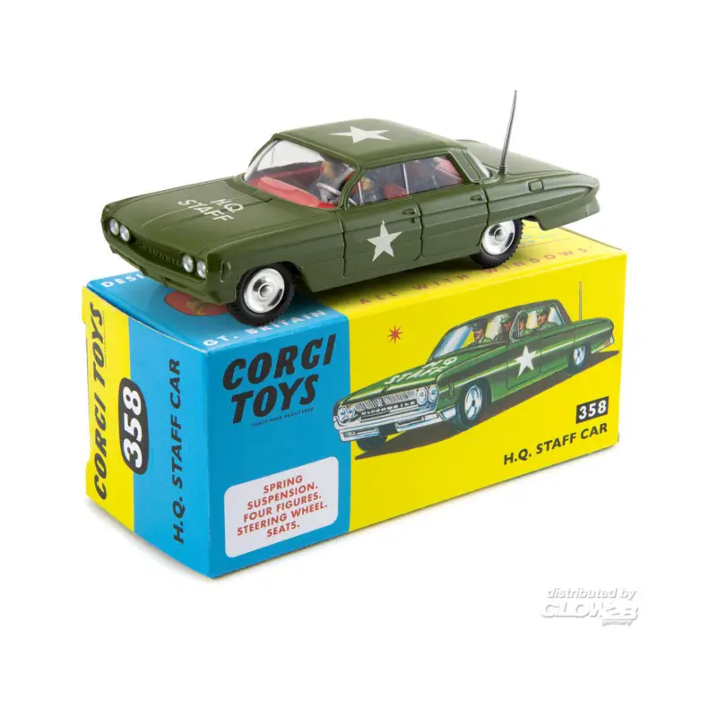 358 HQ Staff Car Miniatuur Alleen Vandaag