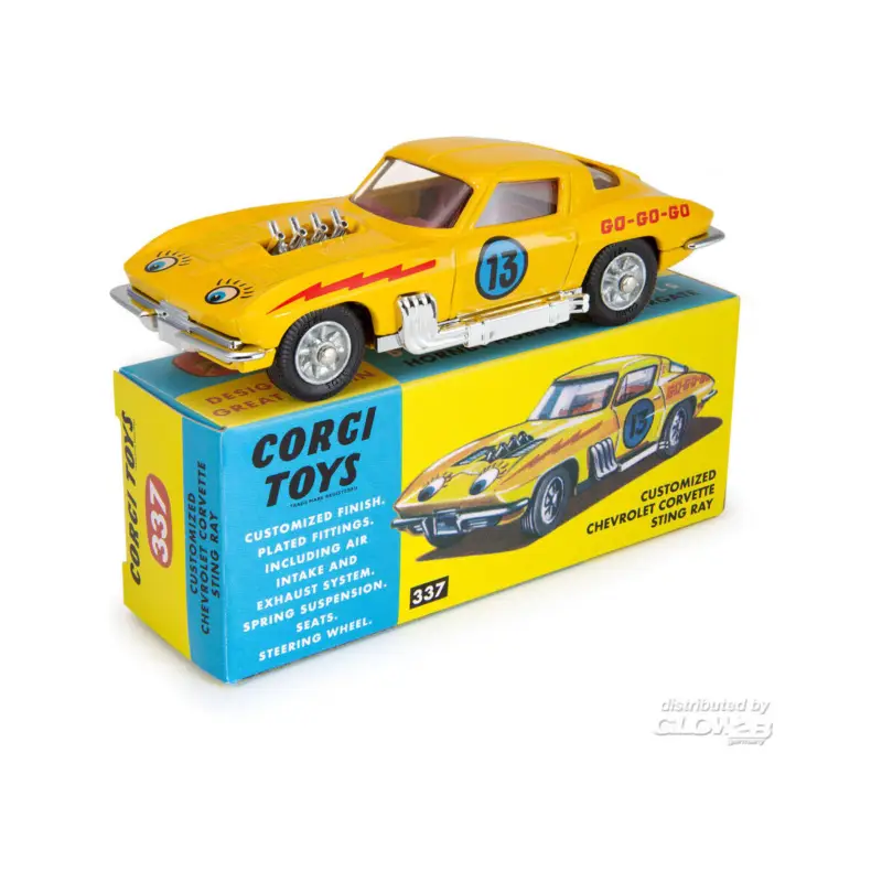 337 Customized Chevrolet Corvette Sting Ray Miniatuur Finale Uitverkoop