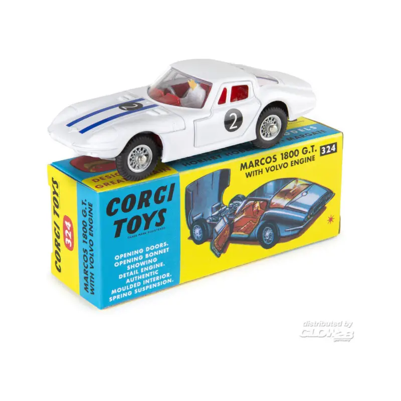 324 Marcos 1800 GT With Volvo Engine Miniatuur Direct Beschikbaar
